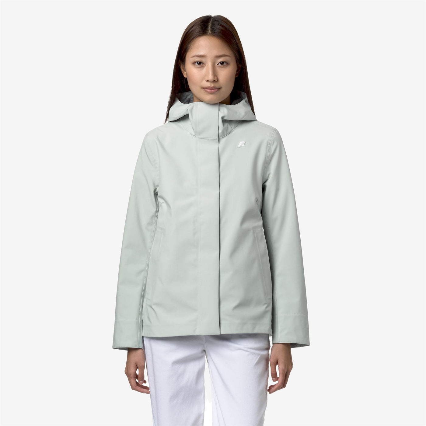 MADALINA BONDED JERSEY - Jackets - Mid - WOMAN - GREY SAGE