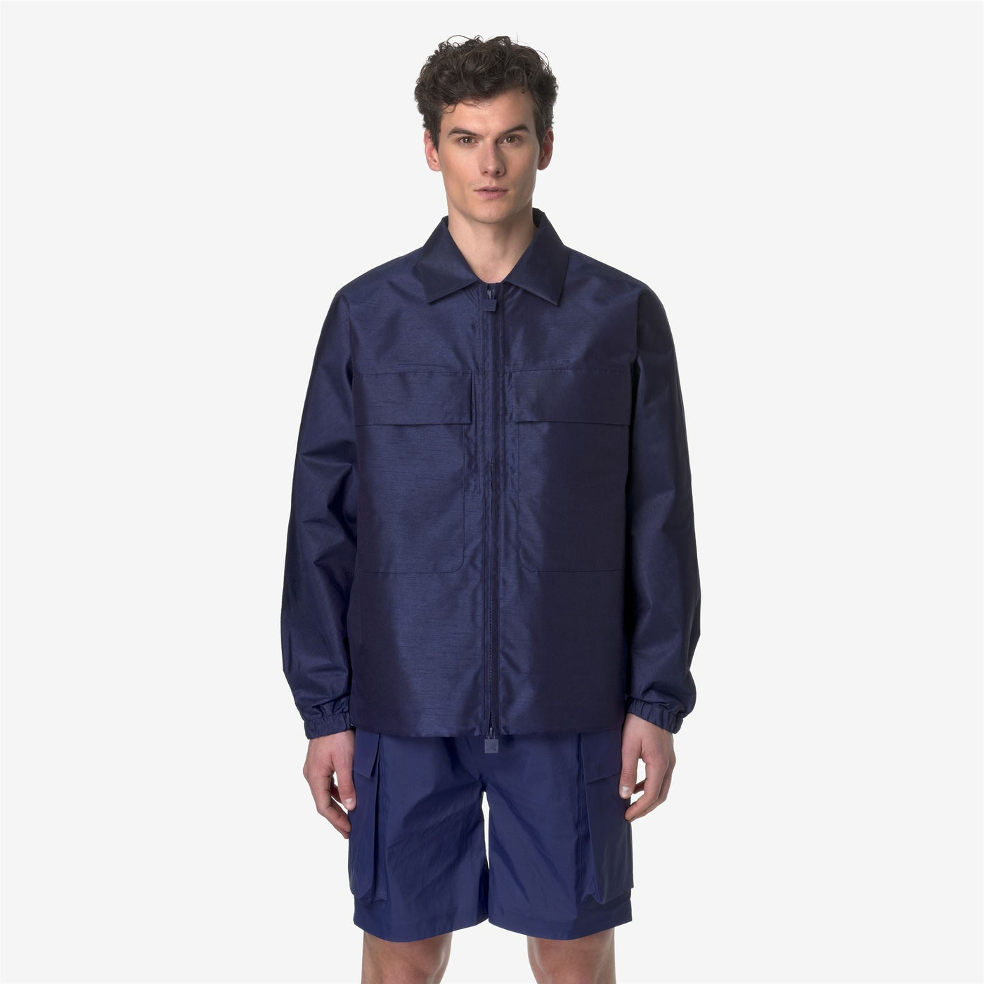 SHIREV SHANTUNG - LIKE 2L - Jackets - Short - MAN - BLUE MD COBALT SHANTUNG