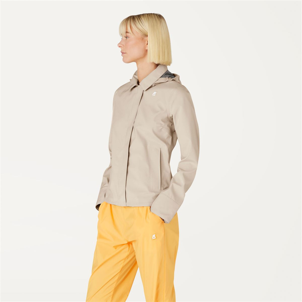 LILLA BONDED JERSEY - Jackets - Short - WOMAN - BEIGE LT