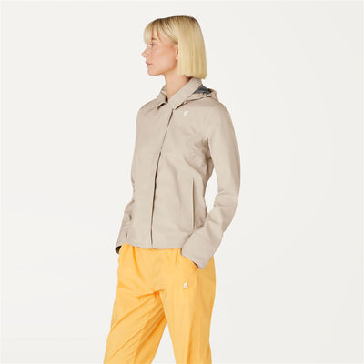 LILLA BONDED JERSEY - Jackets - Short - WOMAN - BEIGE LT