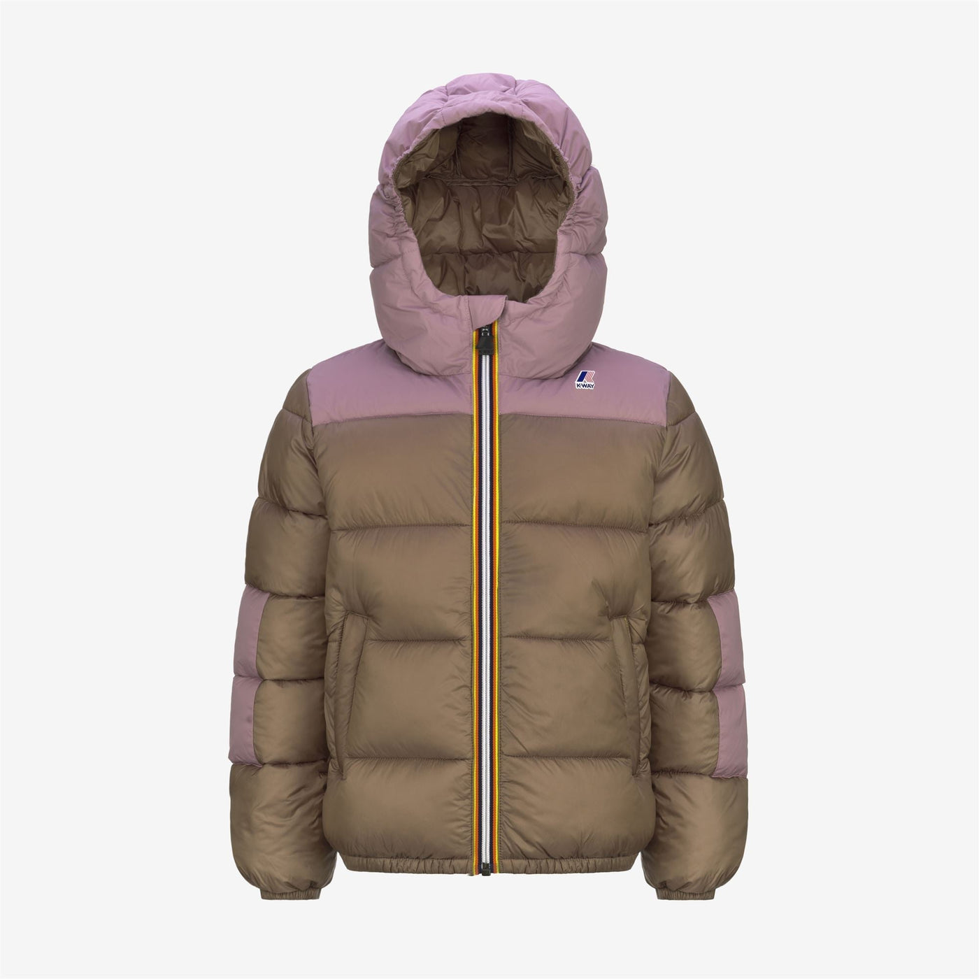 P. LE VRAI 3.0 CLAUDE HEAVY WARM - Jackets - Mid - KID UNISEX - BEIGE TAUPE-VIOLET DUSTY