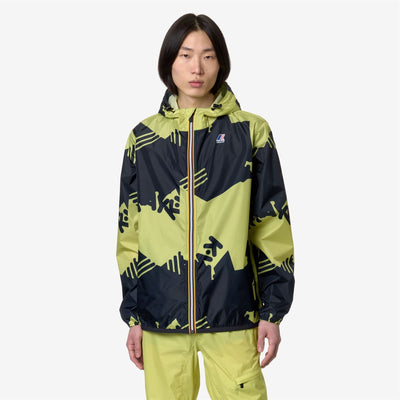 LE VRAI 3.0 CLAUDE GRAPHIC - Jackets - Mid - UNISEX - BROKEN LOGO GREEN CELERY-BLUE DEPTH