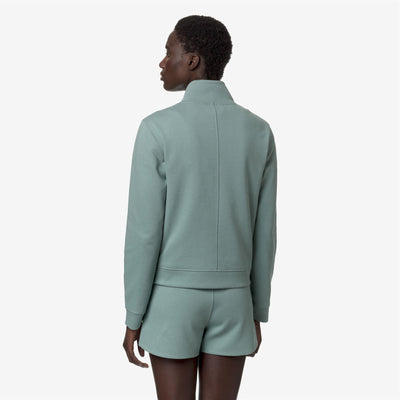 CYRIELLE INTERLOCK - Fleece - Jacket - WOMAN - GREEN MOLD