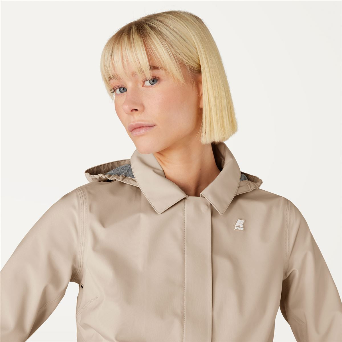 LILLA BONDED JERSEY - Jackets - Short - WOMAN - BEIGE LT