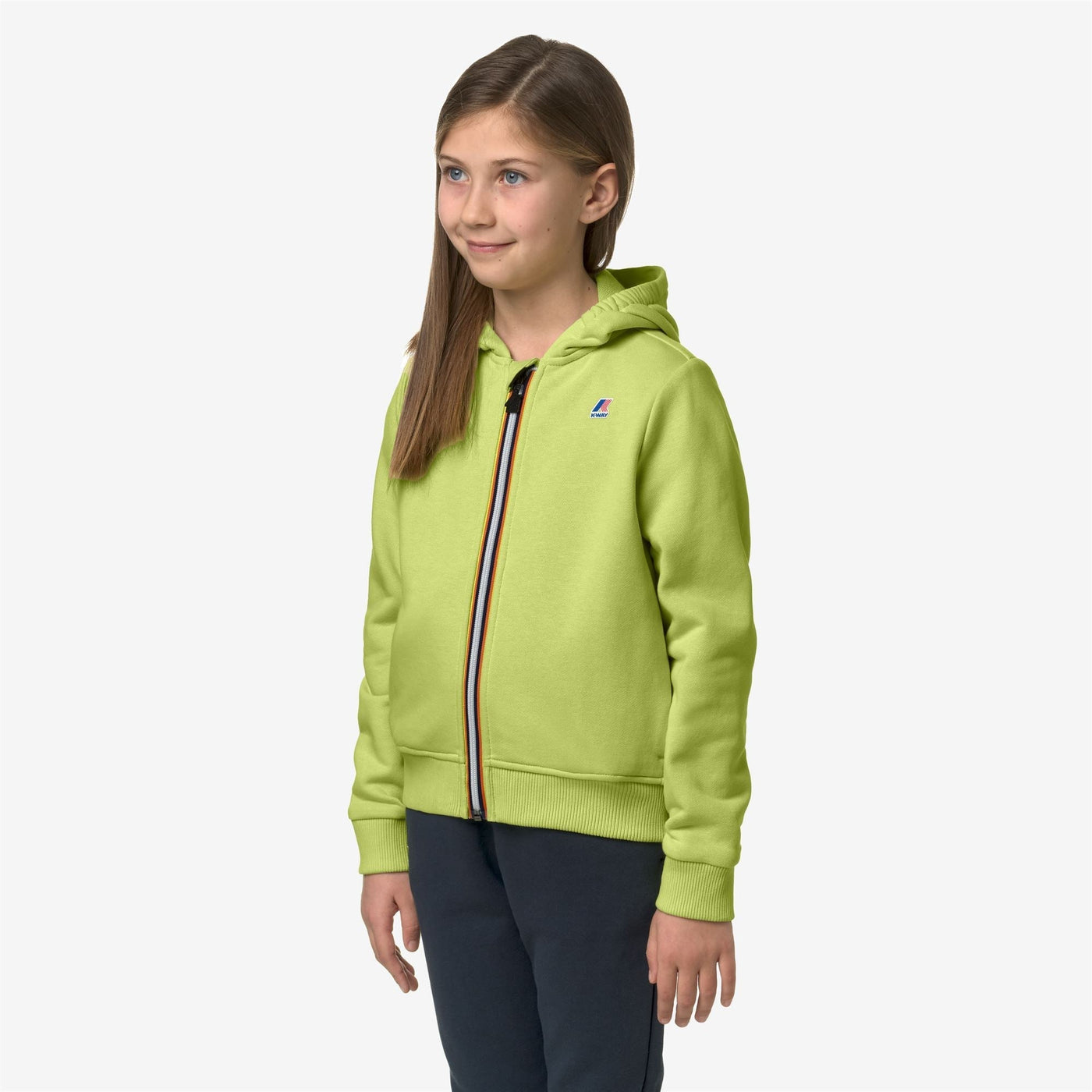 P. LE VRAI ARNEL POLY COTTON - Fleece - Jacket - KID UNISEX - GREEN CELERY