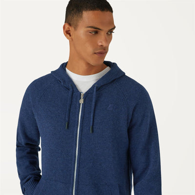 MARCY LAMBSWOOL - Knitwear - Jacket - MAN - BLUE MEDIEVAL