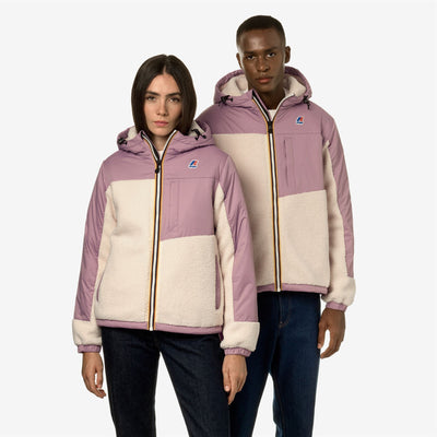 LE VRAI 3.0 NEIGE ORSETTO - Fleece - Jacket - UNISEX - ECRU-VIOLET DUSTY