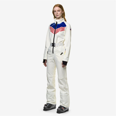 LECHERE ICONIC LOGO - Sport Suits - Coverall Suit - WOMAN - WHITE G-RED-BLUE R