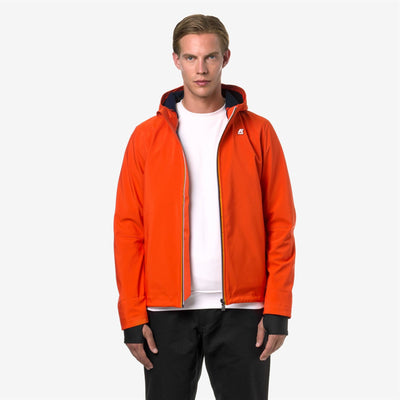 JACKO BONDED - Jackets - Short - MAN - ORANGE P-BLUE D