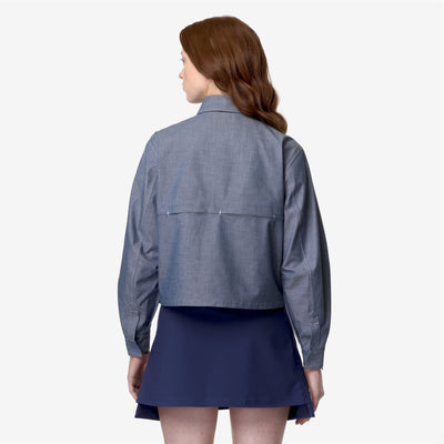 ISARTHE CHAMBRAY 3L - Jackets - Short - WOMAN - CHAMBRAY-PINK CAMELIA