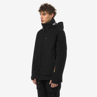 BOZEL 3 LAYERS - SHELL JACKET - Jackets - Mid - MAN - BLACK PURE