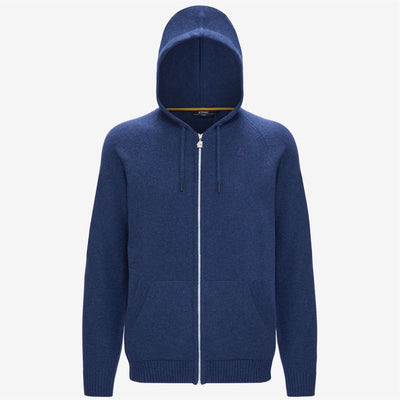 MARCY LAMBSWOOL - Knitwear - Jacket - MAN - BLUE MEDIEVAL