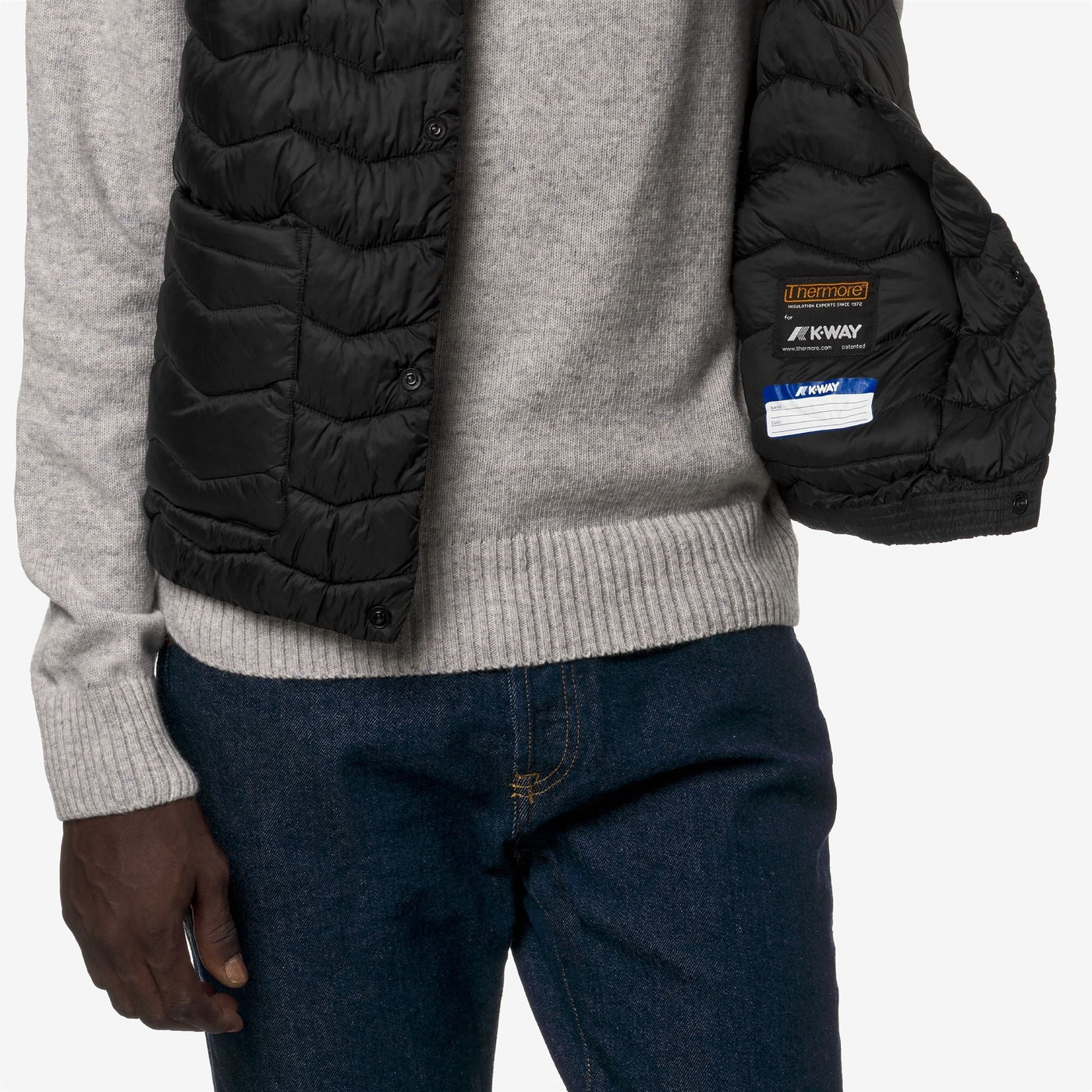 VALTY QUILTED WARM - Jackets - Vest - MAN - BLACK PURE