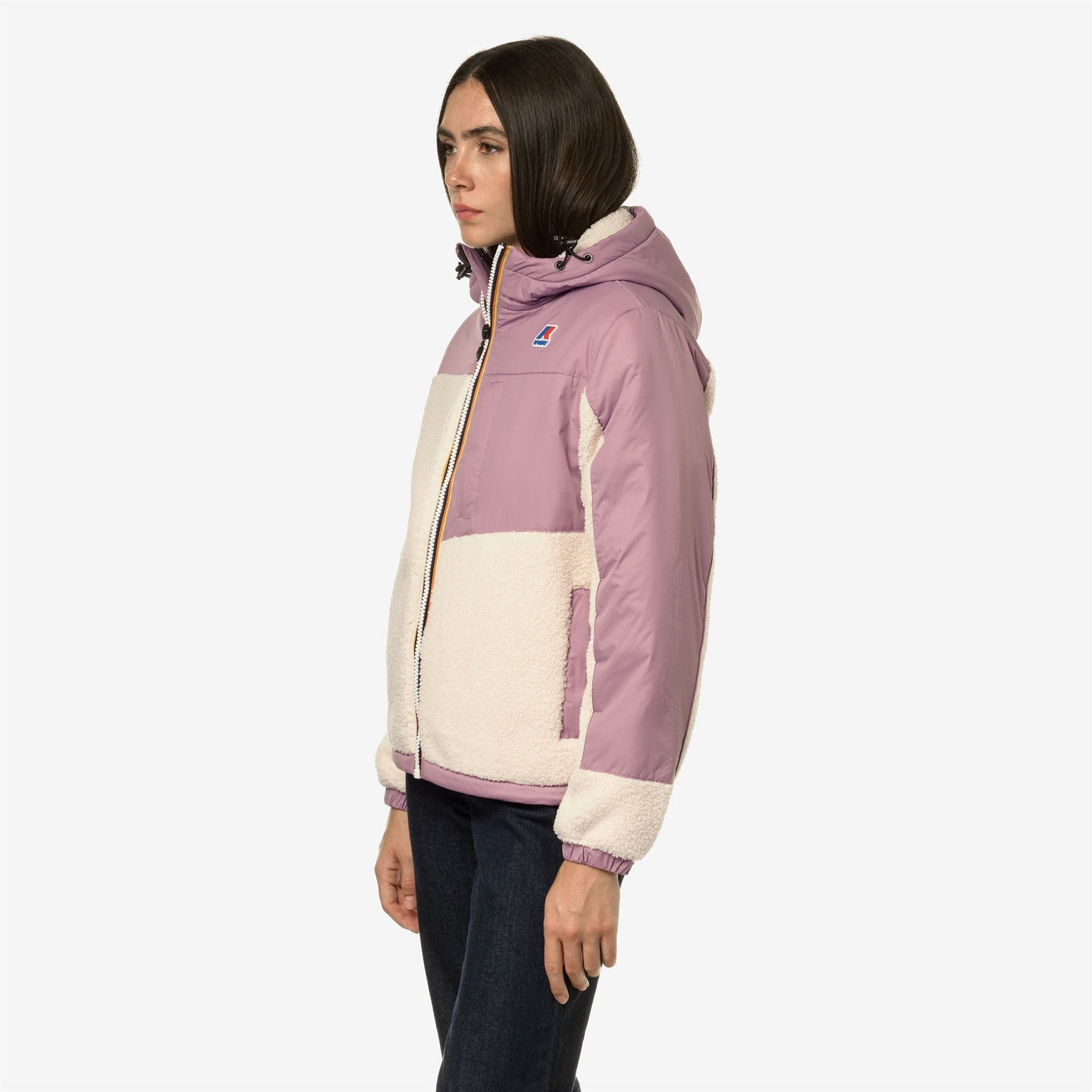 LE VRAI 3.0 NEIGE ORSETTO - Fleece - Jacket - UNISEX - ECRU-VIOLET DUSTY