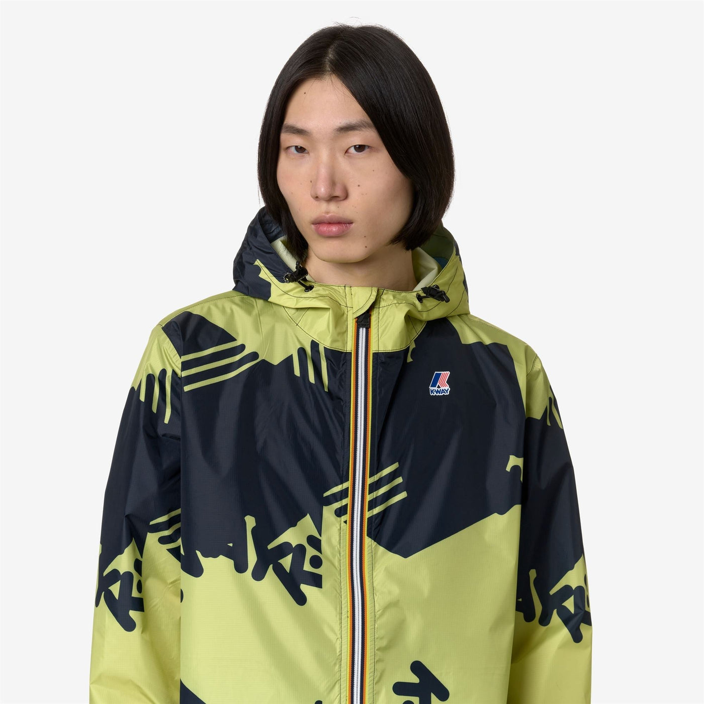 LE VRAI 3.0 CLAUDE GRAPHIC - Jackets - Mid - UNISEX - BROKEN LOGO GREEN CELERY-BLUE DEPTH