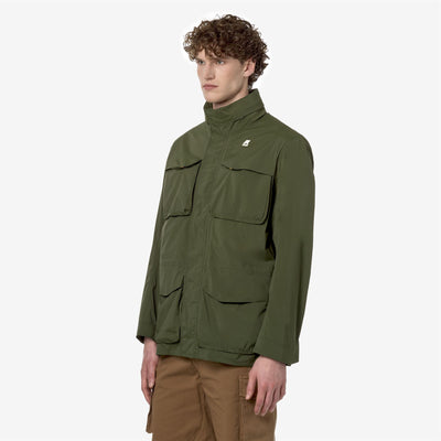 MANPHY STRETCH NYLON JERSEY - Jackets - Short - MAN - GREEN CYPRESS