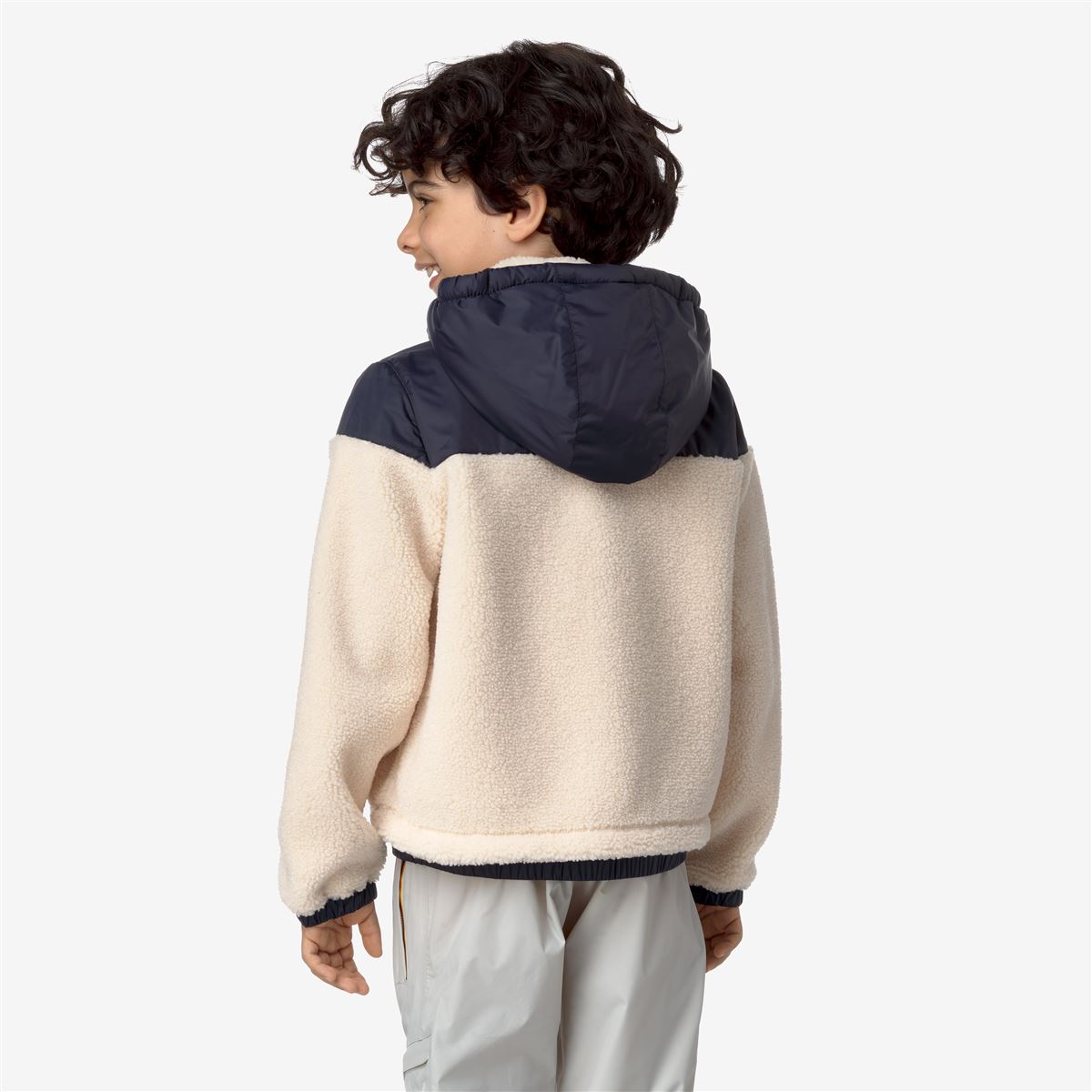 P.  JILDAZ ORSETTO - Fleece - Jacket - KID UNISEX - ECRU NAVY