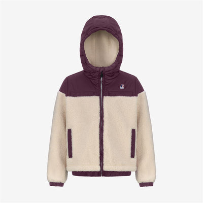 P.  JILDAZ ORSETTO - Fleece - Jacket - KID UNISEX - Ecru Violet