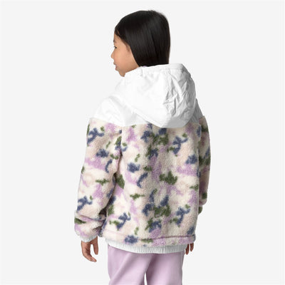 LE VRAI 3.0 P. JILDAZ ORSETTO GRAPHIC - Fleece - Jacket - KID UNISEX - WHITE-CAMO GIRL PINK