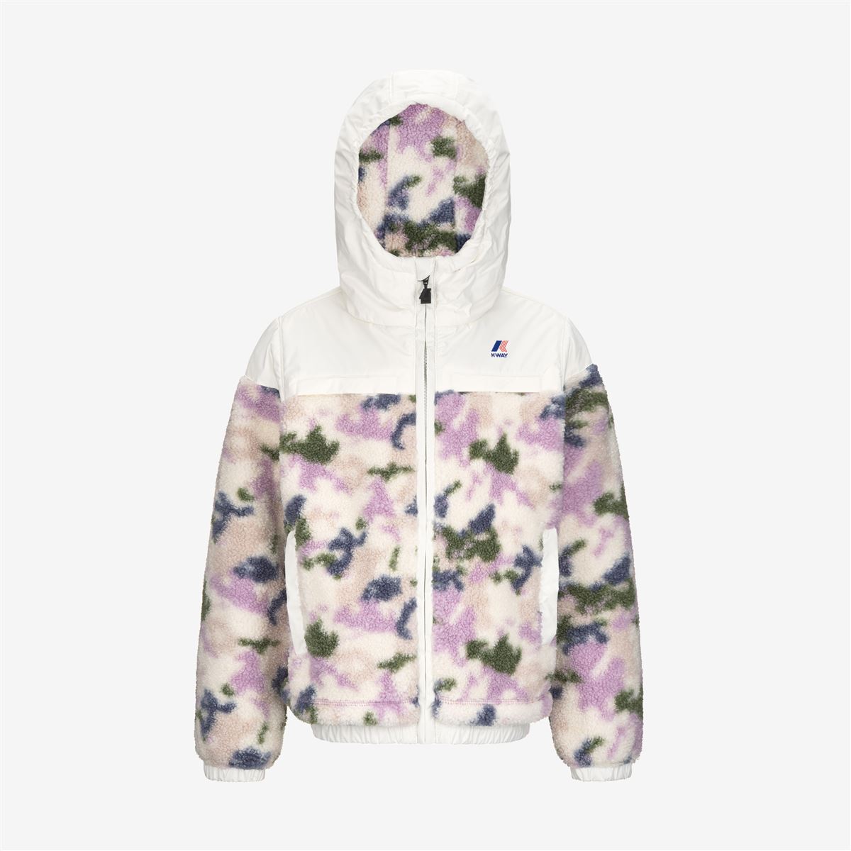 LE VRAI 3.0 P. JILDAZ ORSETTO GRAPHIC - Fleece - Jacket - KID UNISEX - WHITE-CAMO GIRL PINK