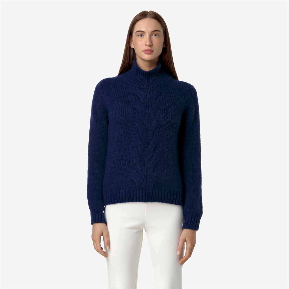 FUZZY WOOL MERINO BLEND - Knitwear - Pull  Over - WOMAN - BLUE TWILIGHT