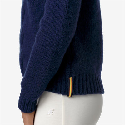 FUZZY WOOL MERINO BLEND - Knitwear - Pull  Over - WOMAN - BLUE TWILIGHT