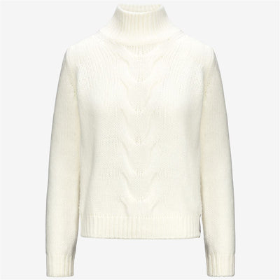 FUZZY WOOL MERINO BLEND - Knitwear - Pull  Over - WOMAN - WHITE GARDENIA