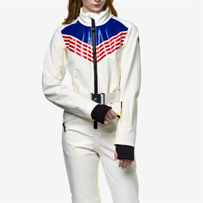 LECHERE ICONIC LOGO - Sport Suits - Coverall Suit - WOMAN - WHITE G-RED-BLUE R