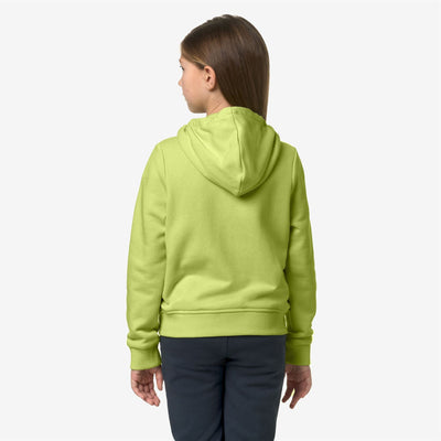 P. LE VRAI ARNEL POLY COTTON - Fleece - Jacket - KID UNISEX - GREEN CELERY