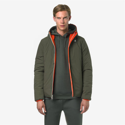 JACK ST WARM REVERSIBLE - Jackets - Short - MAN - ORANGE P-GREEN B