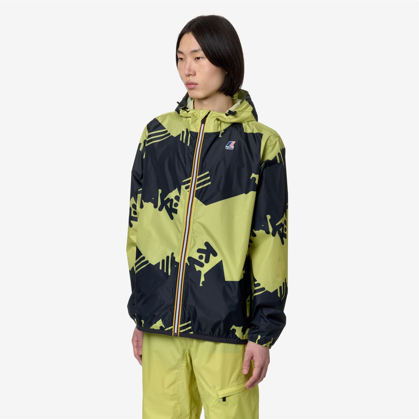 LE VRAI 3.0 CLAUDE GRAPHIC - Jackets - Mid - UNISEX - BROKEN LOGO GREEN CELERY-BLUE DEPTH