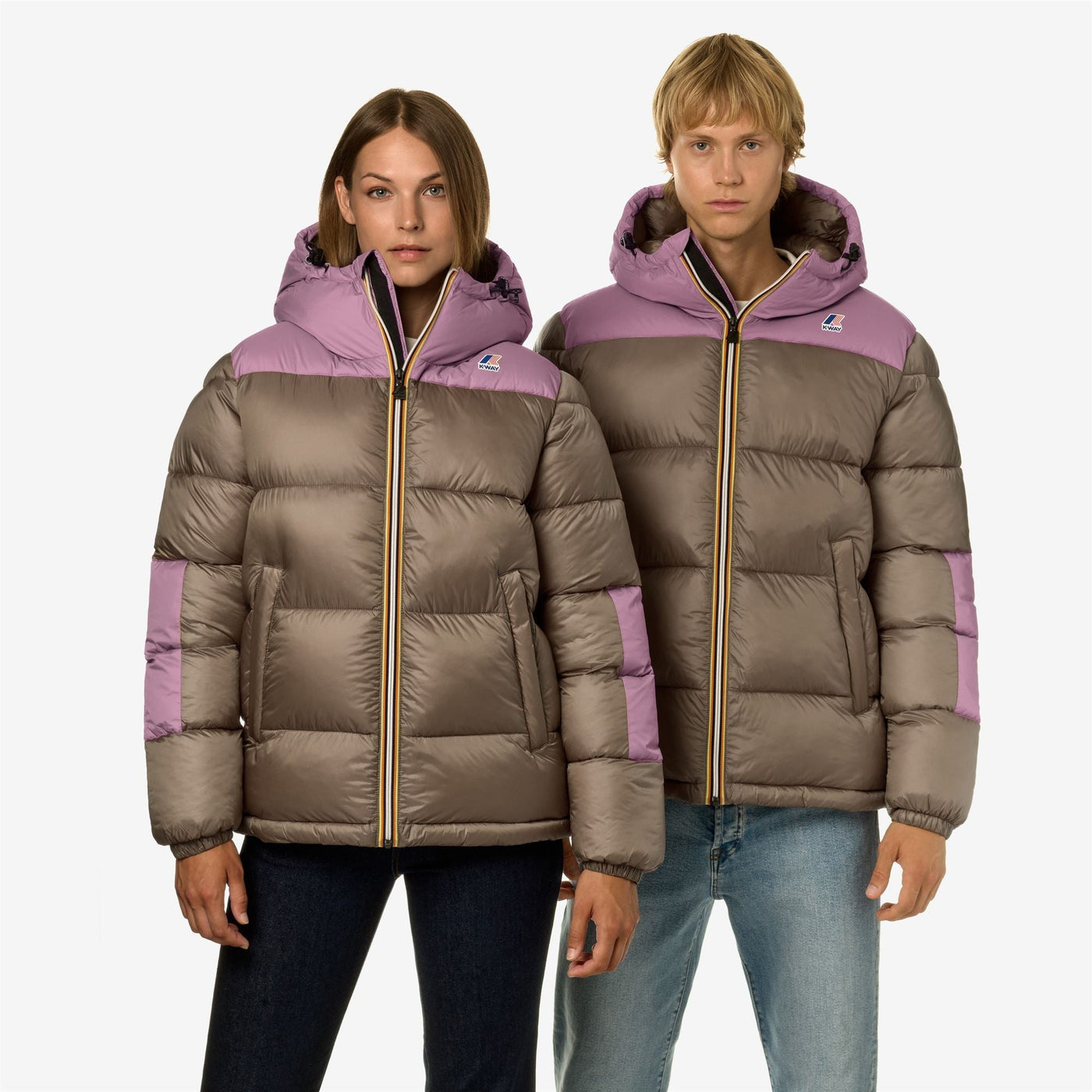 LE VRAI 3.0 CLAUDE HEAVY WARM - Jackets - Mid - UNISEX - BEIGE TAUPE-VIOLET DUSTY