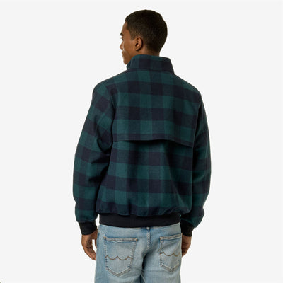 LONDEL CHECK WOOL 2L - Jackets - Short - MAN - GREEN P-BLUE D CHECK