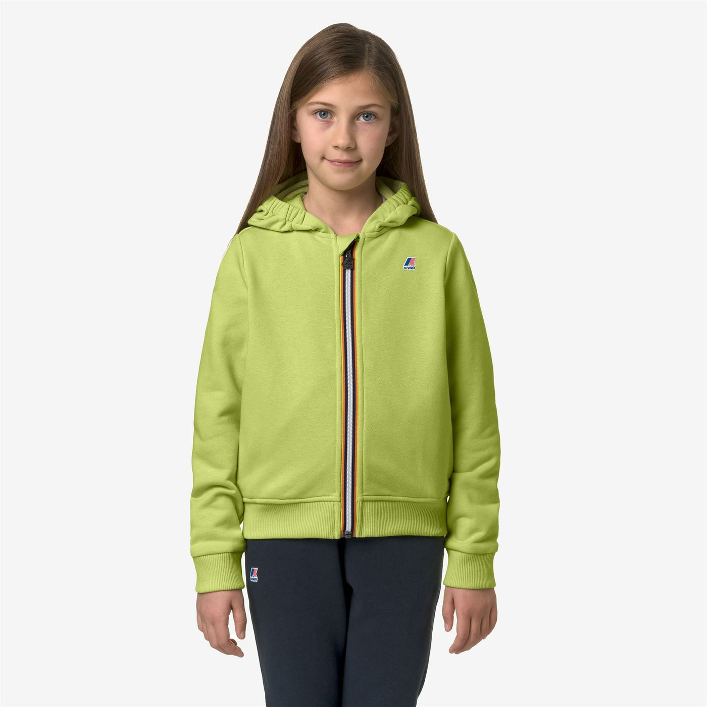 P. LE VRAI ARNEL POLY COTTON - Fleece - Jacket - KID UNISEX - GREEN CELERY