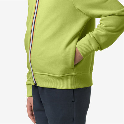 P. LE VRAI ARNEL POLY COTTON - Fleece - Jacket - KID UNISEX - GREEN CELERY