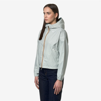 LAURETTE PLUS.2 REVERSIBLE - Jackets - Short - WOMAN - GREY S-GREEN P