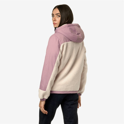 LE VRAI 3.0 NEIGE ORSETTO - Fleece - Jacket - UNISEX - ECRU-VIOLET DUSTY