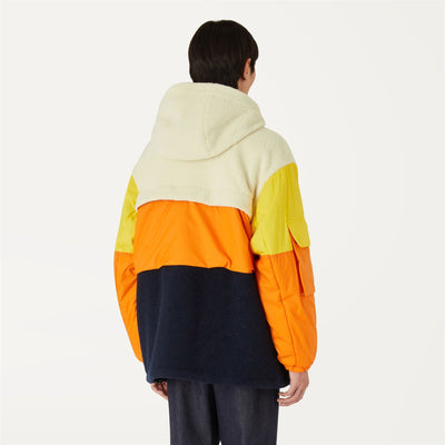 CLAUMIX SHERPA NYLON BLANKET - Jackets - Mid - MAN - WHITE-BLUE-ORANGE-YELLOW