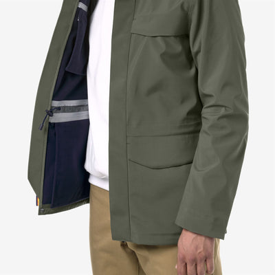 MANPHY BONDED - Jackets - Mid - MAN - GREEN B -BLUE DEPTH