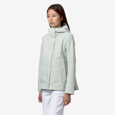 MADALINA BONDED JERSEY - Jackets - Mid - WOMAN - GREY SAGE