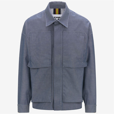 KAYEL CHAMBRAY 3L - Jackets - Short - MAN - CHAMBRAY-GREEN SPHAGNUM